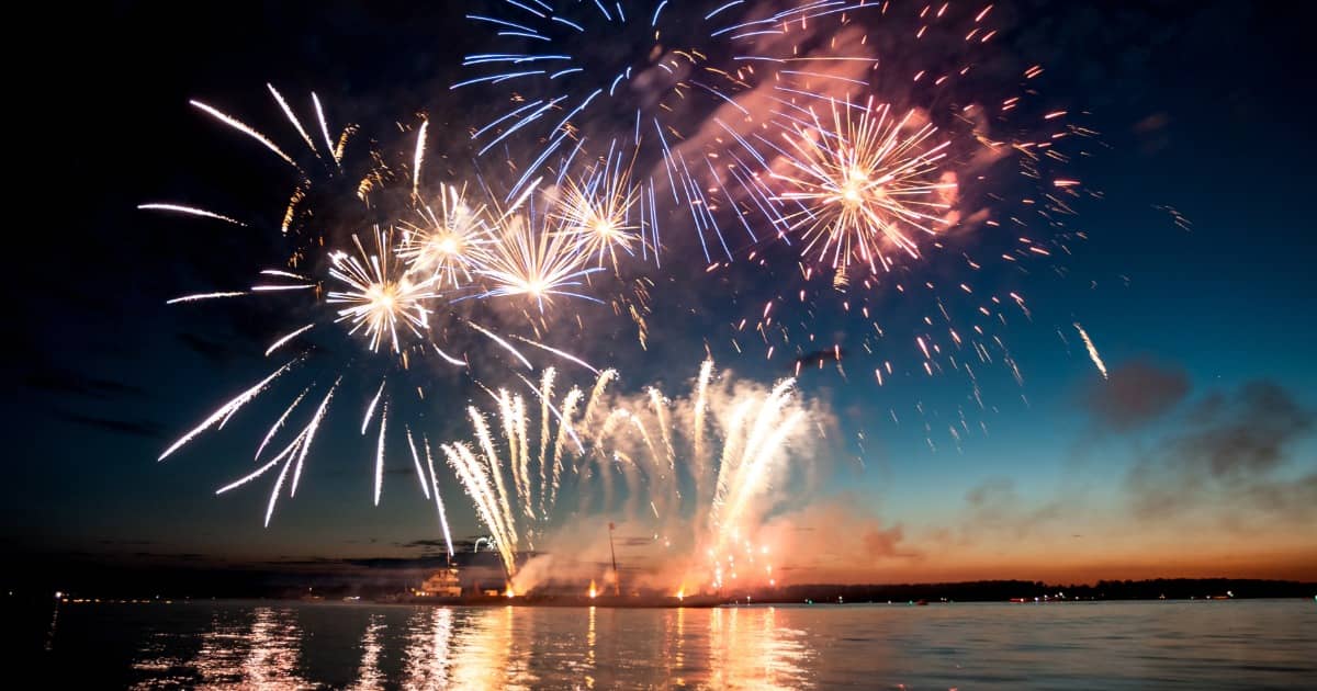 fireworks at sea weston super mare