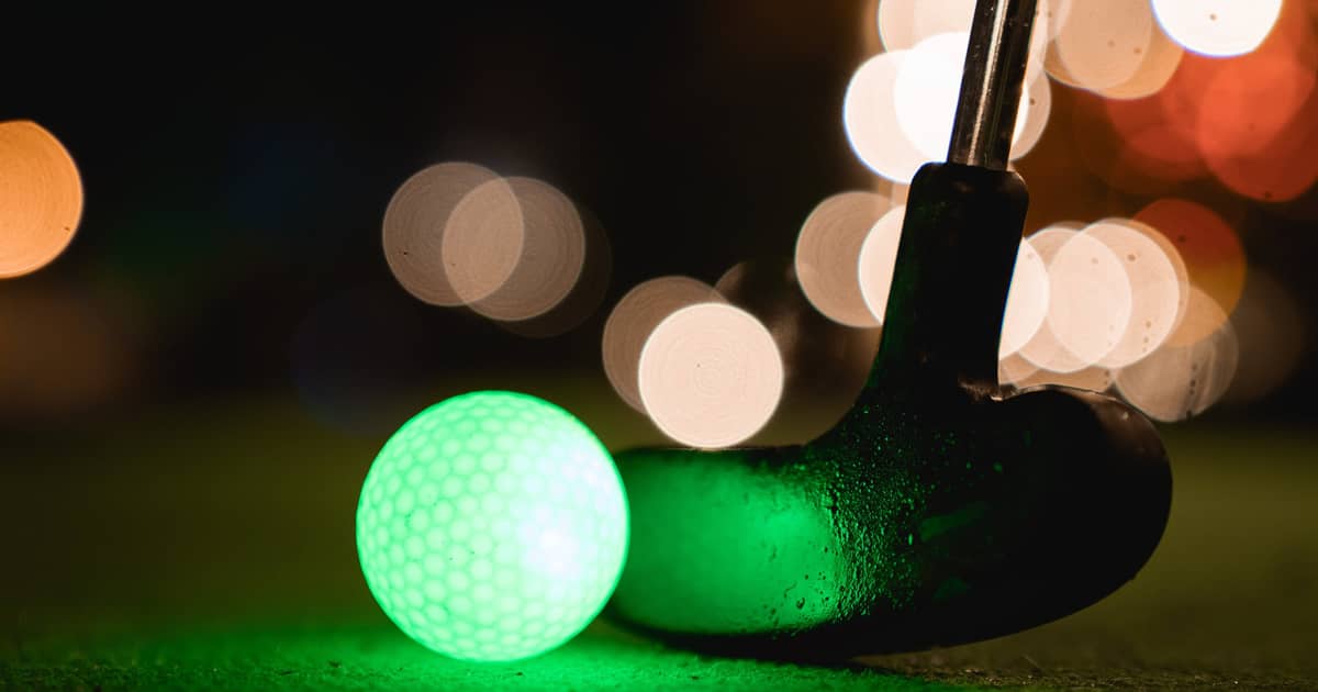 glow golf bath christmas