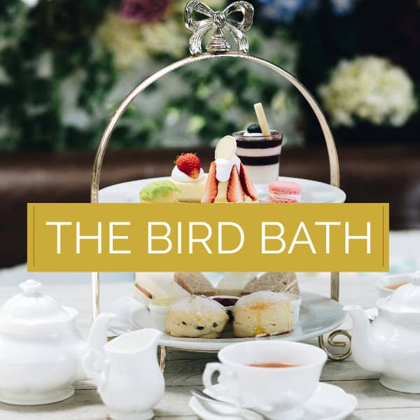 the bird bath afternoon tea